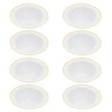 8 Pcs Disposable Bowl One Time Dessert Yogurt Plastic Ice Cream Party Bowls Plates