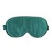 1Pc Silk Sleeping Eyeshade Comfortable Eye Mask Breathable Blindfold Night Eye Patch for Men Women (Dark Green)