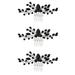 Set of 3 Tiara Crystal Hair Bridal Side Combs Hair Accessories for Prom Bridal Comb Hair Comb Wedding Zinc Alloy Zircon Bride