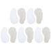 5 Pairs Shoe Inserts Cream Flats Forefootpads Women Slides Sandals Heel Pads Anti Slip Stickers for High Heels Soft Pigskin Miss