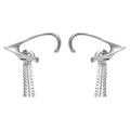 1 Pair Tassel Ear Clips Tassels Ear Cuffs Shiny Ear Clamps Fashion Ear Cuff