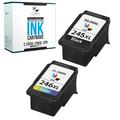 CMYi Ink Cartridge Replacement for Canon PG-245XL and Canon CL-246XL (2-pack: 1 each Black and Tri-Color)