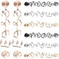 48 Pcs Dreadlocks Braid Hair Accessories Jewelry for Braids Stud Earrings Personality Women s Braiding Pendants