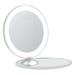 LED Makeup Mirror LED Cosmetic Mirror Two-sided Mirror Portable Mirror LED Vanity Mirror Double Sided Delicate White Abs Travel