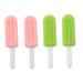 4 Pcs Ice Cream Chew Stick Teether Dental Care Tool Teeth Orthodontics Supply Mouthguard Invisible Brace Fixing Device