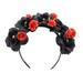 Halloween Women Flower Skull Headdress Costume Headpiece for Cospaly Masquerade