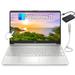 HP 15.6 HD Touchscreen Laptop AMD 8-Core Ryzen 7 5700U 16GB DDR4 RAM 512GB SSD AMD Radeon Graphics Wiâ€‘Fi 6 Bluetooth 5.2 Windows 11 Home Silver Bundle with TSBEAU USB Hub + USB Light