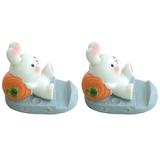 2 PCS Smartphones Cell Phone Stand Jitterbug Smart Phone Tabletop Adornment Rabbit Mobile Phone Stand Mobile Phone Holder Phone Stand Cell Phone Resin Student