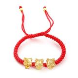 pulunto 2024 Year Of The Dragon Red String Bracelet Dragon Year Bracelet Lucky Dragon Couple Bracelet Handwoven Adjustable Bracelets Chinese New Year Jewelry Gifts P6D6