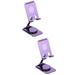 2 Pieces Multifunctional Mobile Phone Holder Folding Stand for Desktop Adjustable Smartphone Cell Tablet Foldable