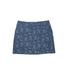 Croft & Barrow Casual Skirt: Blue Paisley Bottoms - Women's Size 10