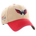 Men's '47 Khaki/Red Washington Capitals Dusted Sedgwick MVP Adjustable Hat