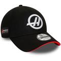 Men's New Era Black Haas F1 Team 9FORTY Adjustable Hat