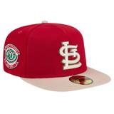 Men's New Era Red St. Louis Cardinals Canvas A-Frame 59FIFTY Fitted Hat