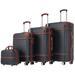 4-Piece Hard Shell Luggage Set Lightweight Carry on Luggage Spinner Suitcase Cosmetic Case w/ TSA Lock Travel Set (12/20/24/28)