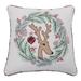 Pillow Perfect Christmas Indoor Decorative Throw Pillow, Complete with Zipper Closure