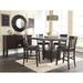 Signature Design by Ashley Haddigan Dark Brown 6-Piece Counter Height Dining Package