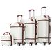 4-Piece Hard Shell Luggage Set Lightweight Carry on Luggage Spinner Suitcase Cosmetic Case w/ TSA Lock Travel Set (12/20/24/28)