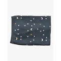 Little Green Radicals Baby Organic Cotton Star & Moon Blanket, Navy