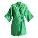 Women's Green Dragonscale Print Satin Short Robe Medium Janara Jones