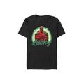 Men's Big & Tall Lucky Deadpool Tops & Tees by Mad Engine in Black (Size 4XLT)