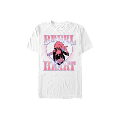 Men's Big & Tall Rebel Heart Tops & Tees by Mad Engine in White (Size LT)