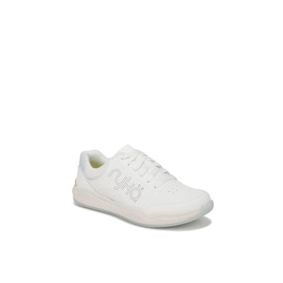 Women's Courtside Sneaker by Ryka in White (Size 5 1/2 M)