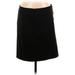 H&M Faux Leather Skirt: Black Print Bottoms - Women's Size 10