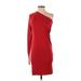 KF/KaufmanFranco Collective Casual Dress - Party Open Neckline Sleeveless: Red Solid Dresses - Women's Size Small