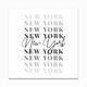 New York Fade Font Canvas Print by Typologie Paper Co