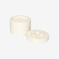 Pot and 3-wick Candle Set - White by Concrete & Wax