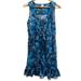 Converse Dresses | Converse One Star Blue Floral Sleeveless Dress | Color: Blue | Size: M