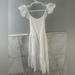 Zara Dresses | Girls Zara White Eyelet Midi Dress Size 6 | Color: White | Size: 6g