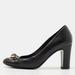 Gucci Shoes | Gucci Black Leather Bamboo Horsebit Pumps | Color: Black | Size: 37