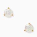 Kate Spade Jewelry | Kate Spade Glistening Opal Stud Earrings W/Dust Bag. Free Essie Nail Hardner | Color: Gold/Pink | Size: Os