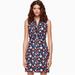 Kate Spade Dresses | Kate Spade Daisy Jacquard Sheath Dress Floral Mini Sleeveless Blue Red Sz 14 | Color: Blue/Red | Size: 14