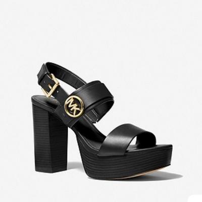 Michael Kors Shoes | New Michael Kors Carmen Platform Sandal Black Size 11 | Color: Black/Gold | Size: 11