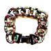 J. Crew Jewelry | J. Crew Glitz Pav Multicolor Crystal Hematite-Tone Chunky 7" Bracelet D | Color: Red | Size: 7”