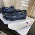 Louis Vuitton Shoes | Louis Vuitton Blue Leather Loafers Boat Shoes M5.5-W7.5 Moccasins America's Cup | Color: Blue/White | Size: 5.5