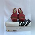 Nine West Shoes | Aldo High Heels Snake Coral Size 6 | Color: Pink/Red | Size: 6