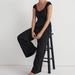 Madewell Pants & Jumpsuits | Madewell Cap-Sleeve Crop Wide-Leg Jumpsuit Nwt | Color: Black | Size: 4