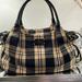 Kate Spade Bags | Euc Kate Spade Ny Soft Wool Shoulder Bag - Neutral Checkered Shoulder Bag | Color: Black/Cream | Size: Approx: 16.5“ Topw X 11”Bottomw X 9” H