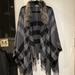 Burberry Accessories | Burberry Genuine Rabbit Fur Cape Scarf Wrap. | Color: Black/Gray | Size: Os