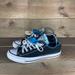 Converse Shoes | Converse All Star Chuck Taylor Womens Size 7 Shoes Black Double Tongue Sneakers | Color: Black/Blue | Size: 7