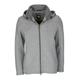 Wellensteyn Jacke "Florida Men" Herren light grey melange/yellow, Gr. S, Baumwolle, Herrenjacke Florida Men mit hohem Stehkragen