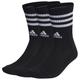 adidas - 3S Cushioned Sportswear Crew 3-Pack - Multifunktionssocken Unisex S | EU S schwarz