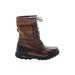 Ugg Boots: Combat Wedge Boho Chic Brown Shoes - Women's Size 4 - Round Toe