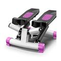 Mini-Stepper Swing Stepper Twist Stepper Step Machine with LCD Monitor Free Installation Silent Hydraulic Pedal Machine Home Mini Twist Stepper Exercise Equipment (Purple) Efficency