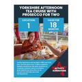 Activity Superstore Yorkshire Afternoon Tea Cruise with Prosecco for Two, 18-month Validity, Experience Days, Cruise Gifts, Couples Gifts, Retirement Gifts, Prosecco Gifts