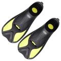 Entry Level Swim Snorkel Flip Flops Short forFrog Shoes and Diving Duck Fins for Water Sports ( Color : Yellow , Size : M )